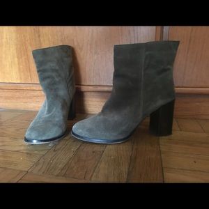 Olive Suede Boots.  Will be removed after 1/2/20